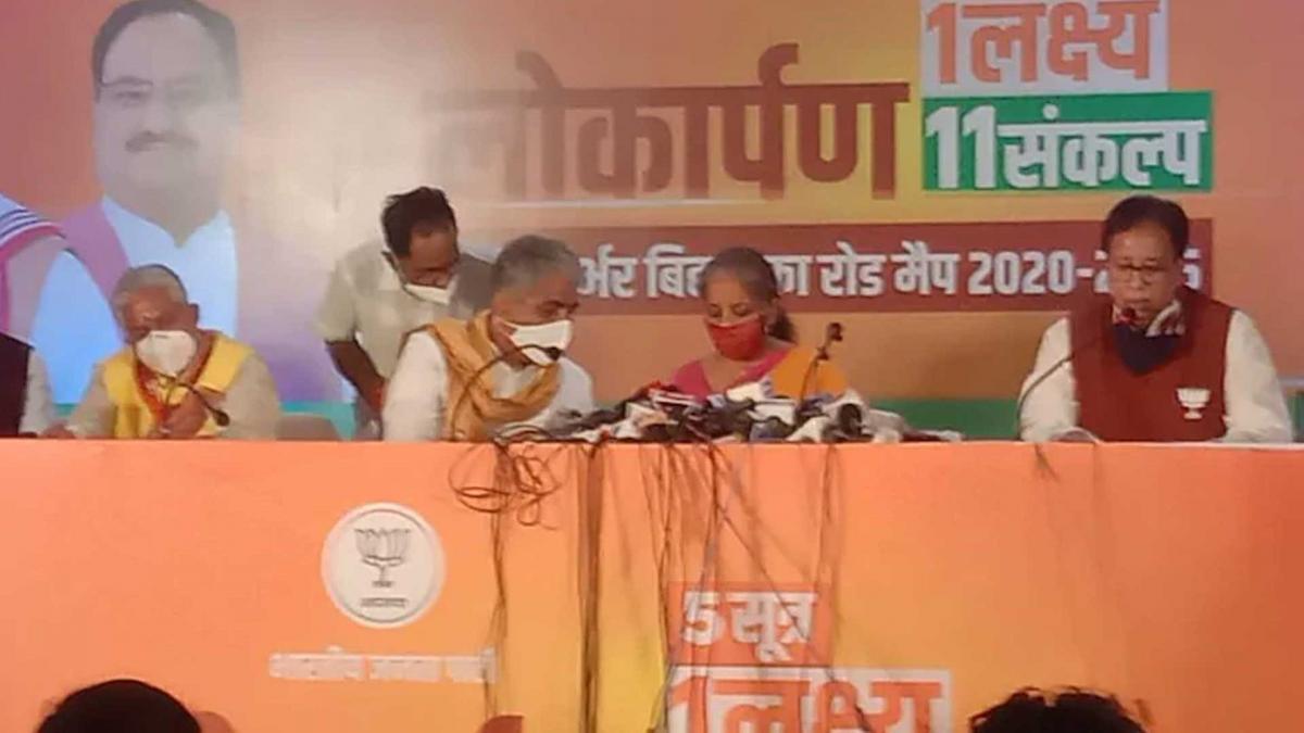 BJP ने जारी किया मैनिफेस्टो 