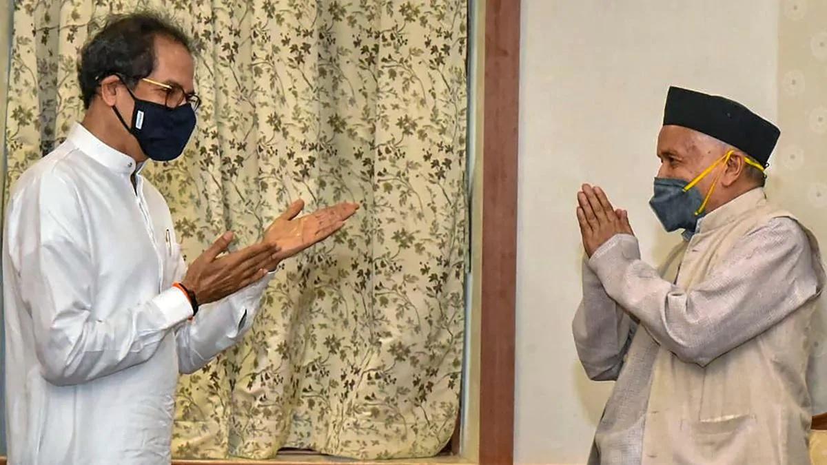 cm uddhav with governor Bhagat Singh Koshyari