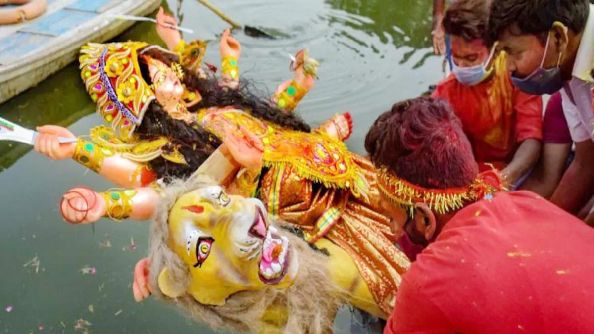  Goddess Durga idols immerse