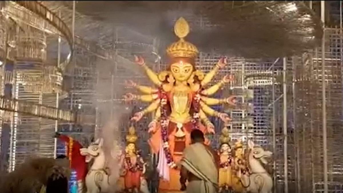 Durga Pujan at Pandal