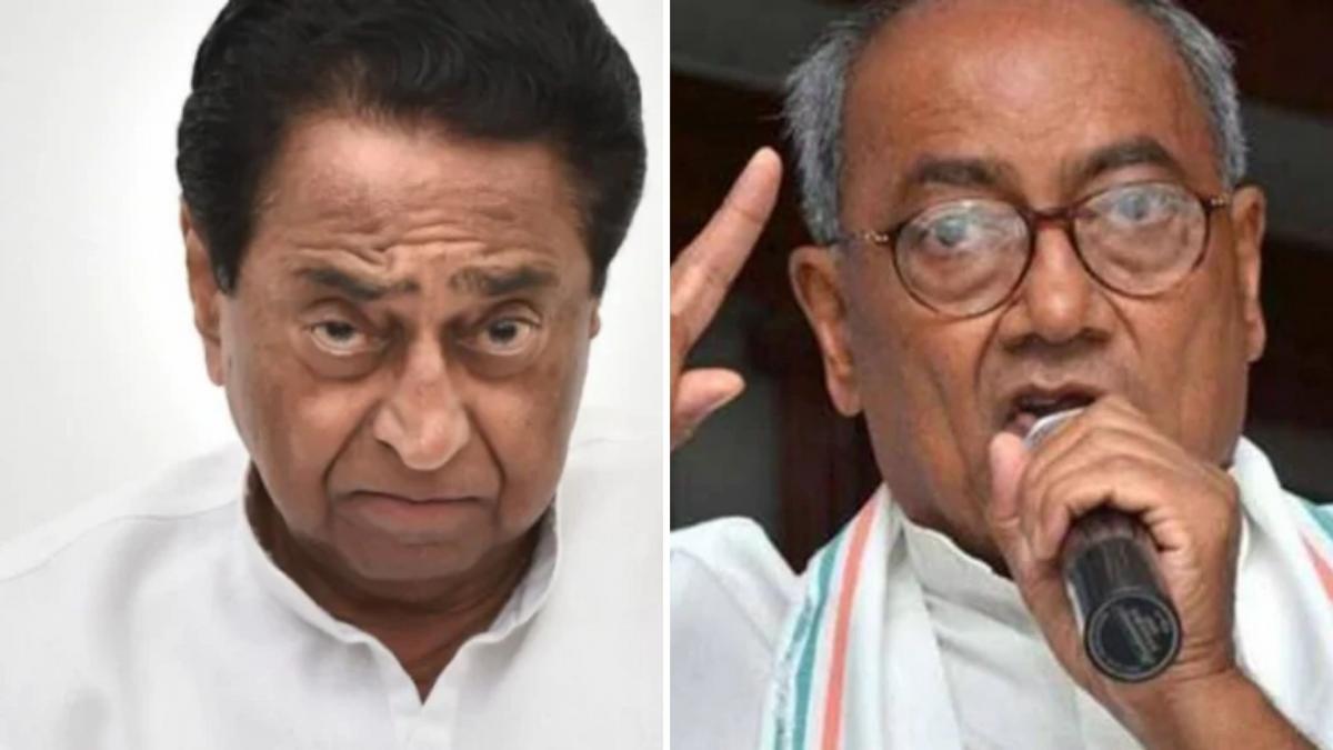 Madhya Pradesh CM Kamal Nath and Digvijay Singh (File-PTI/ File Photo)