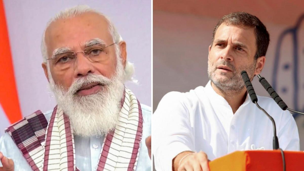 Narendra Modi and Rahul Gandhi (File-PTI)