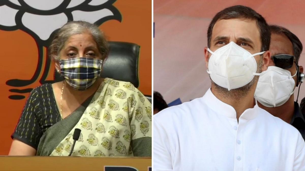 Nirmala Sitharaman/ Rahul Gandhi (File-ANI/PTI)