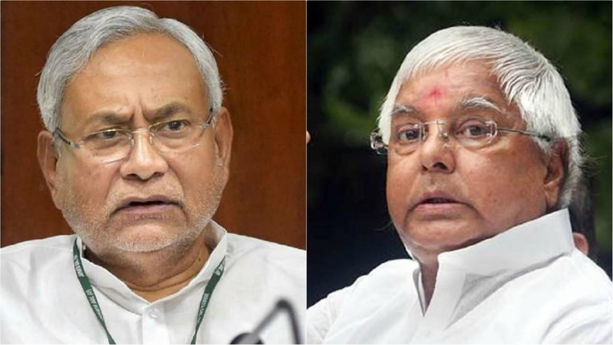 Nitish Kumar and Lalu Yadav (file photo)