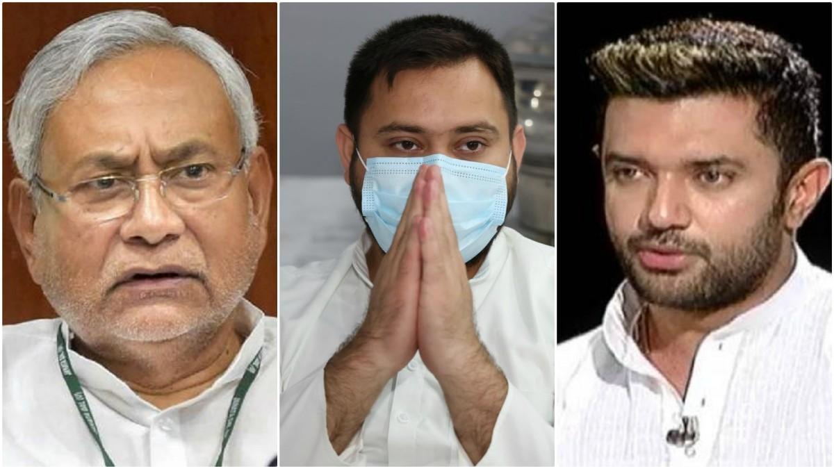 Nitish kumar, Tejashwi Yadav and Chirag Paswan