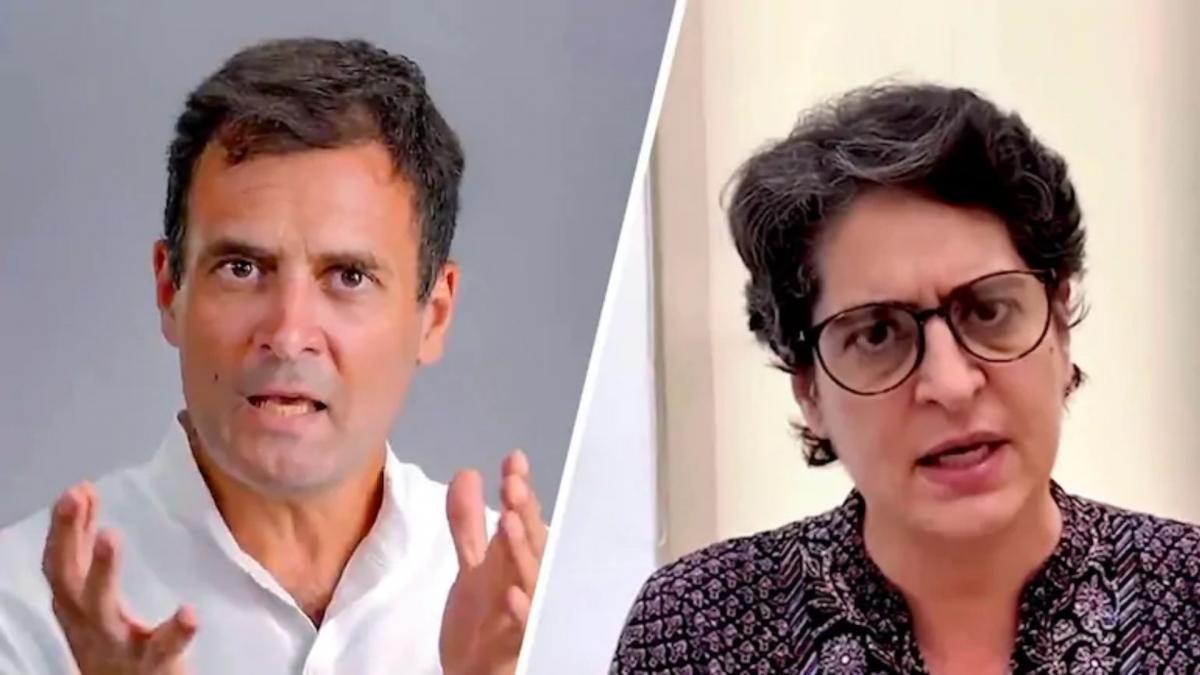 Rahul Gandhi and Priyanka Gandhi