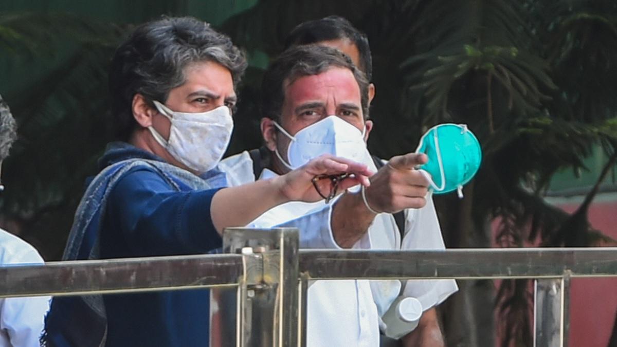 Rahul Gandhi and Priyanka Gandhi