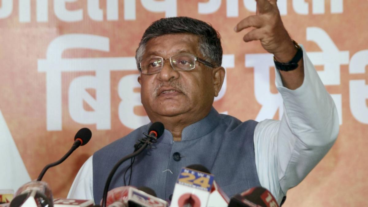 Ravi Shankar Prasad (File-PTI)