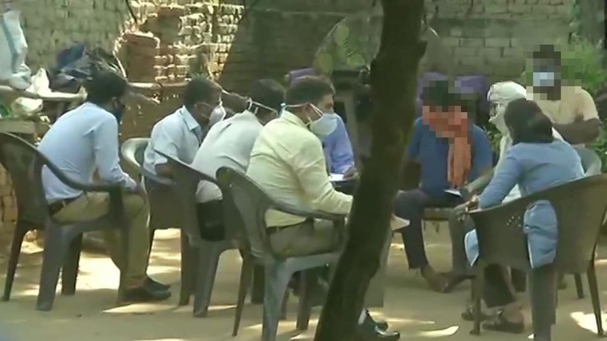 SIT at Hathras Victim's family (File-ANI)