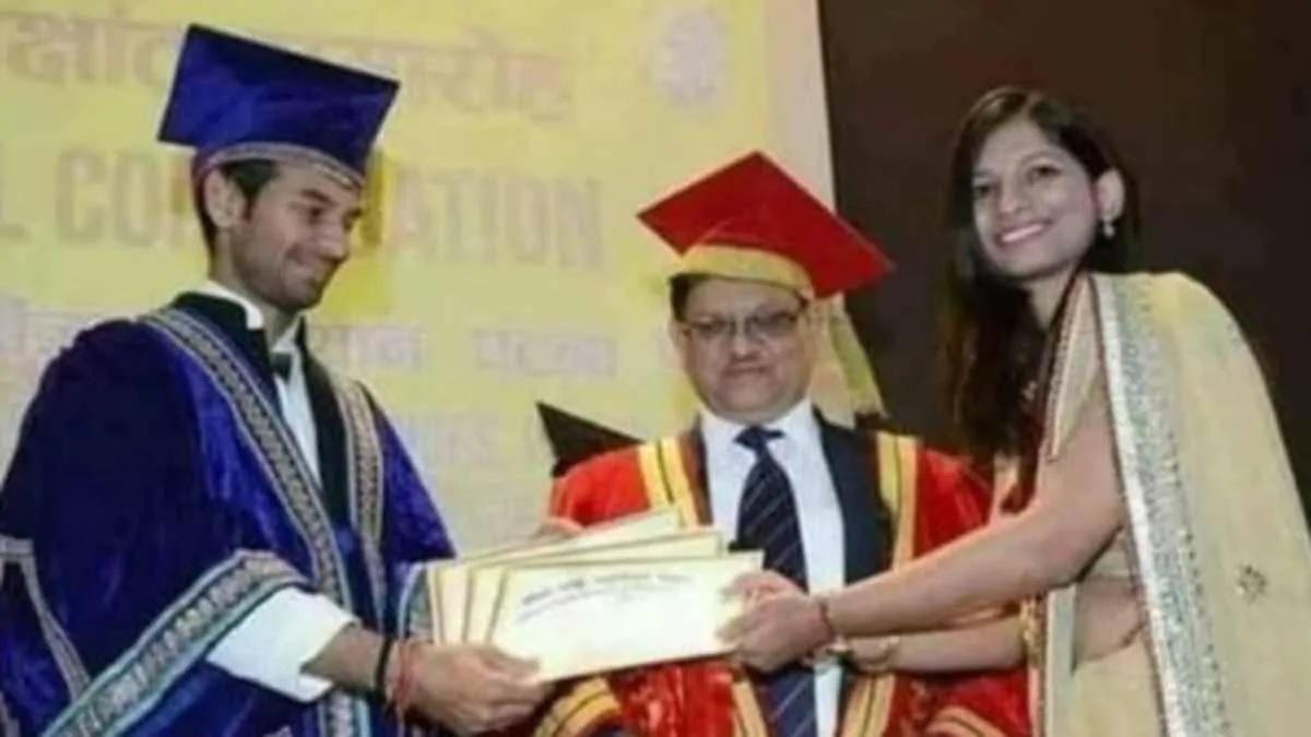 Viral photo with wrong fact about Tej Pratap Yadav