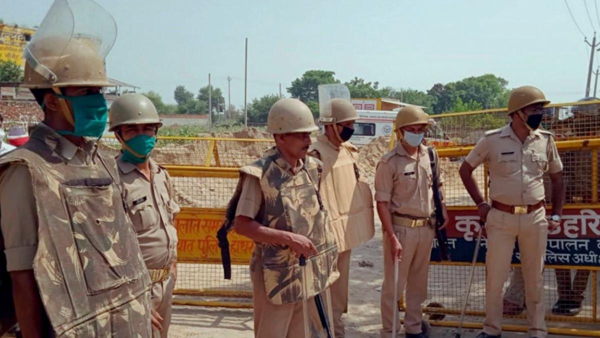 Police deployed at the entrance of Bulgaddhi village (File-PTI)