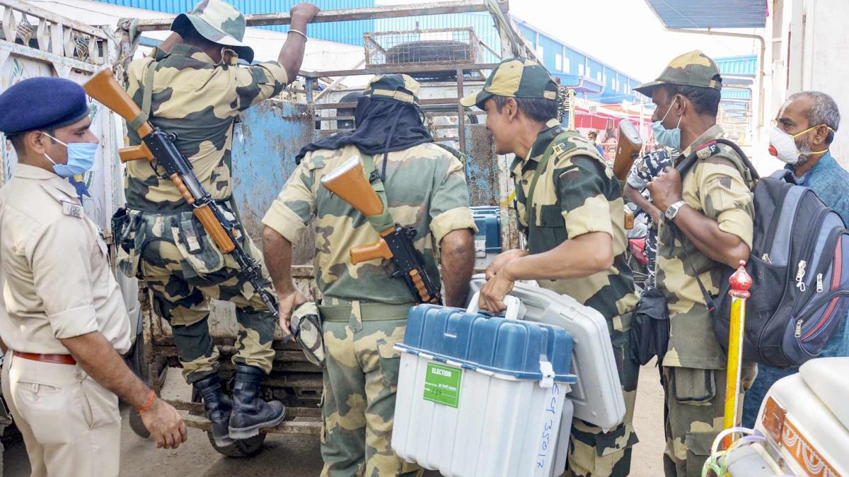 Security Tightened Ahead Of Vote Counting of Bihar Election