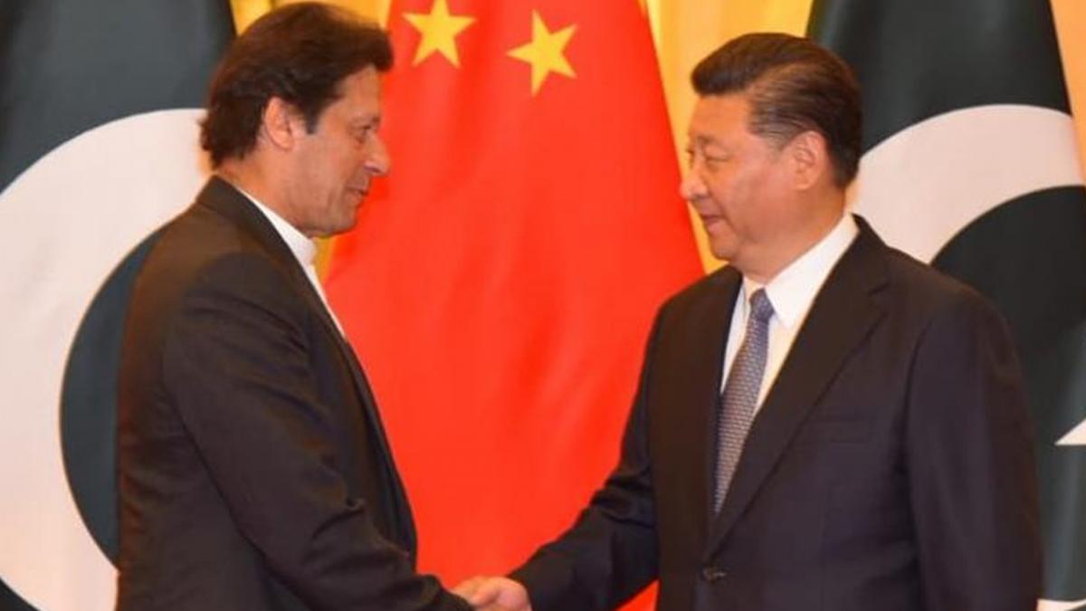 Chinese president Xi Jinping and PM Imran Khan 