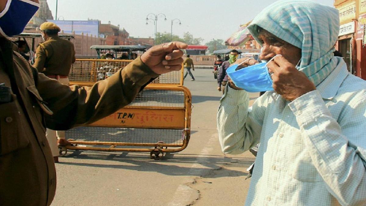 Representive image of man wearing mask
