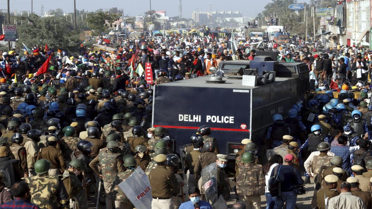 farmers at singhu border