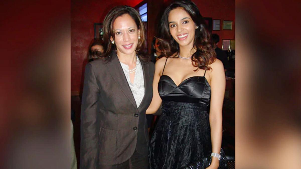 Mallika Sherawat and Kamala Harris