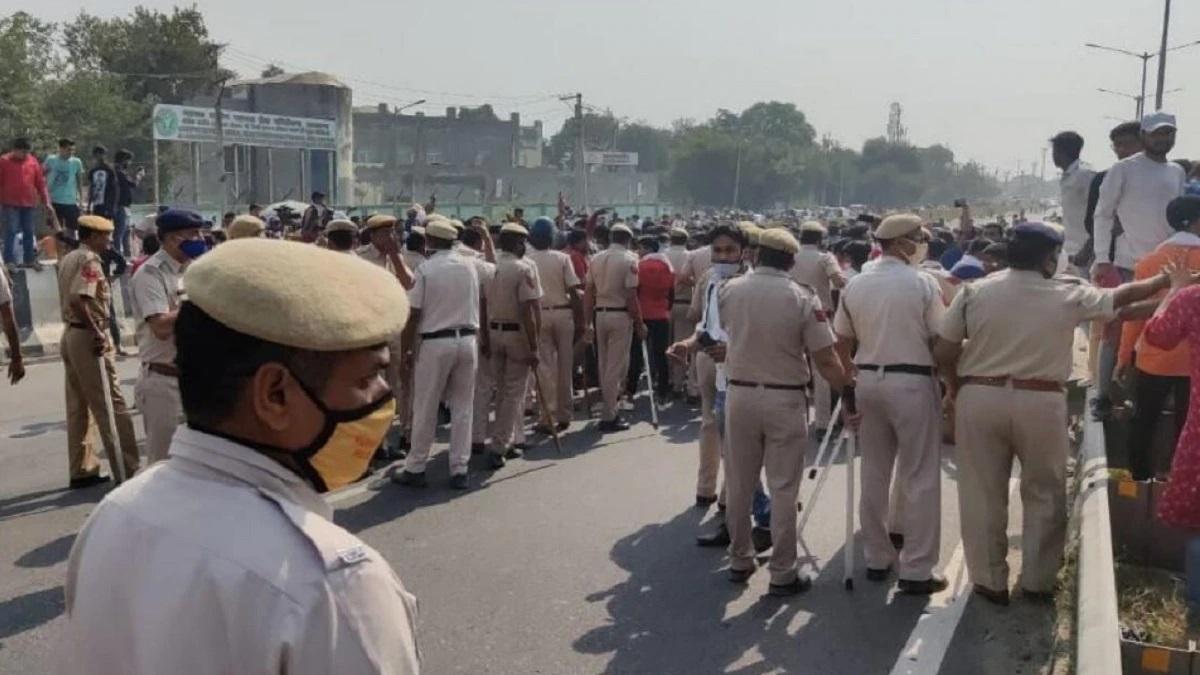 Protest after Nikita Murder Case