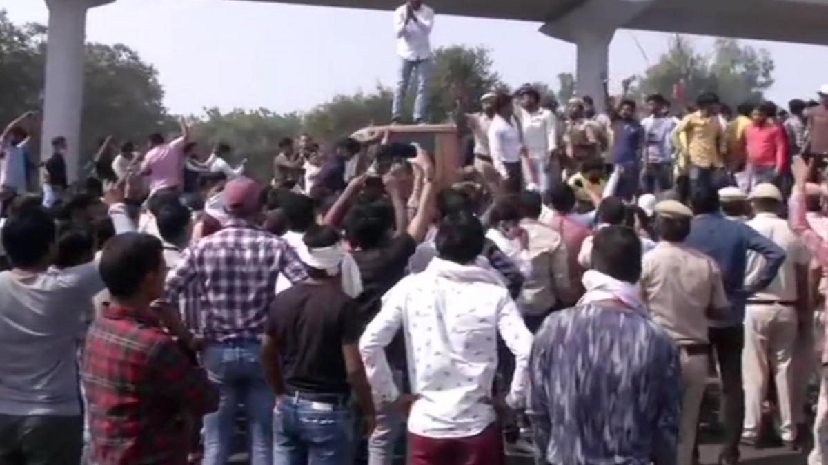 Locals in Ballabhgarh blocked National Highway 2, Nikita Tomar Murder Case (File-ANI)