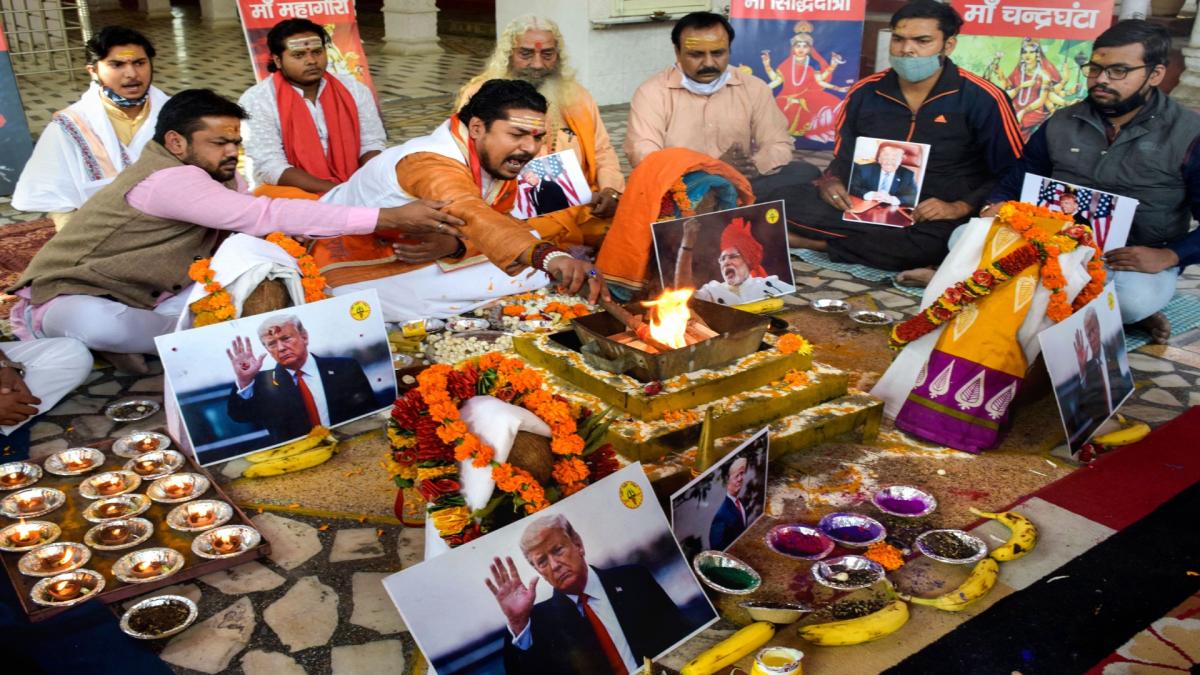 pooja in support of trump