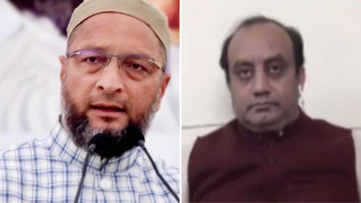 Asaduddin Owaisi and Sudhanshu Dwivedi (File Photo)