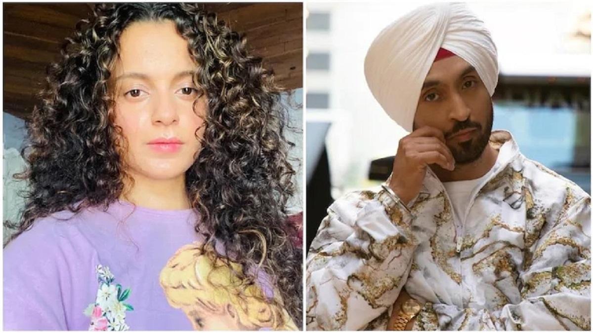 Kangana Ranaut with Diljit Dosanjh (File Photo)
