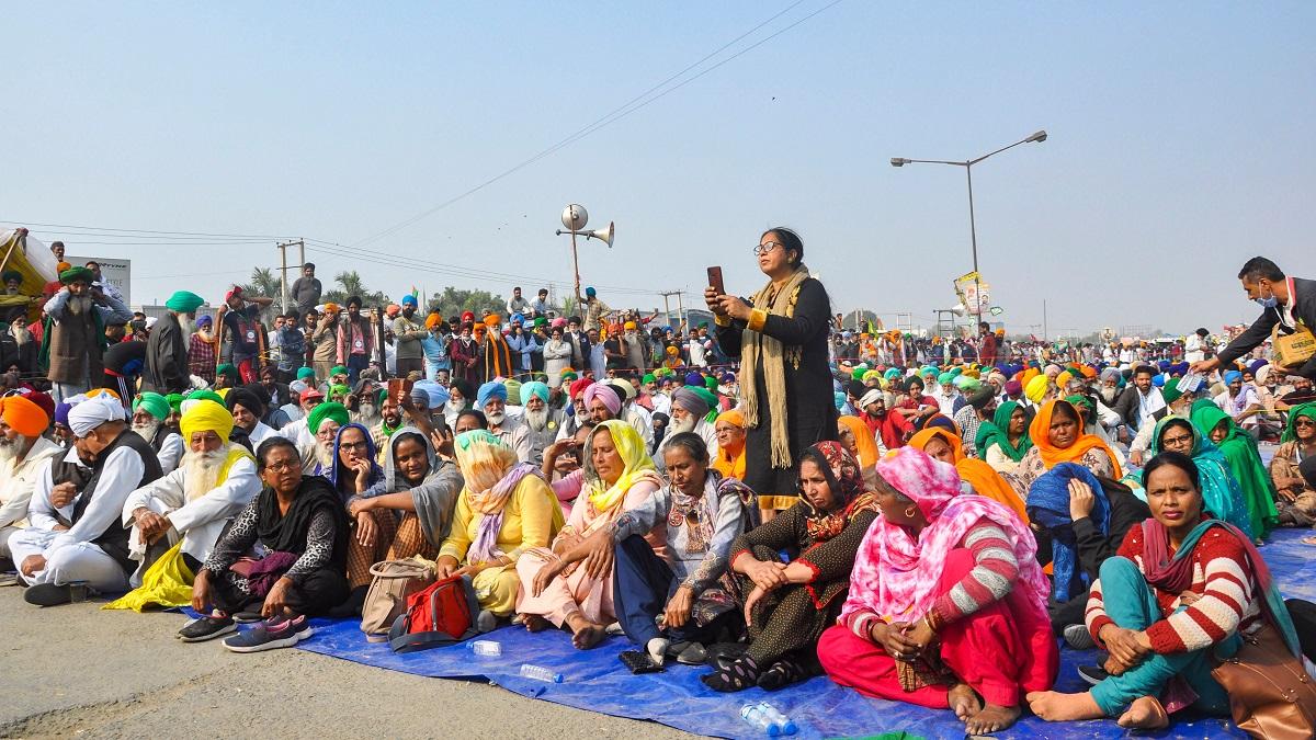 Farmers on Delhi border