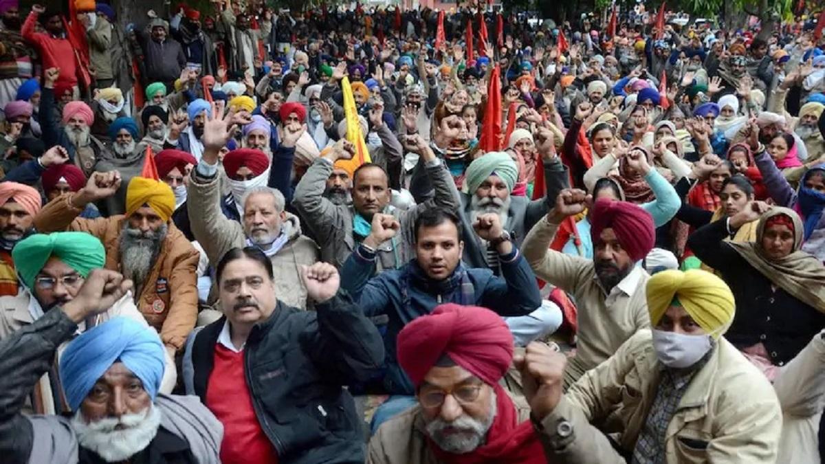 farmers protest against modi government (Photo-PTI)