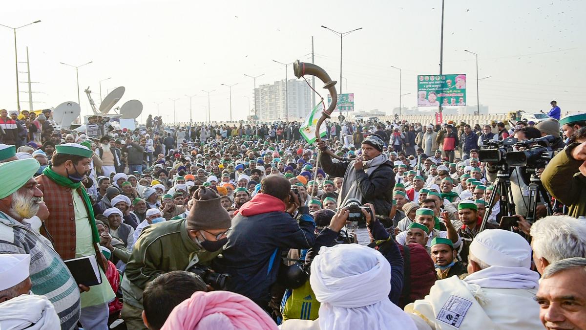 farmers protest in delhi