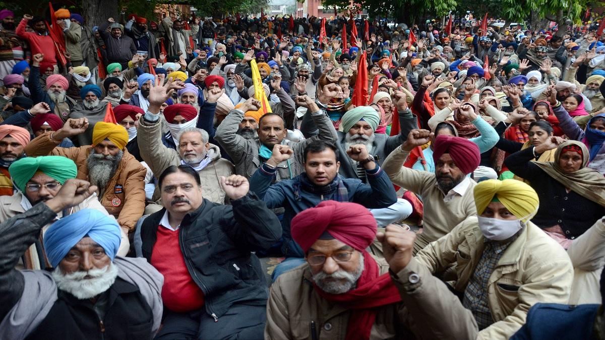 Farmers protest against modi government (Photo-PTI)
