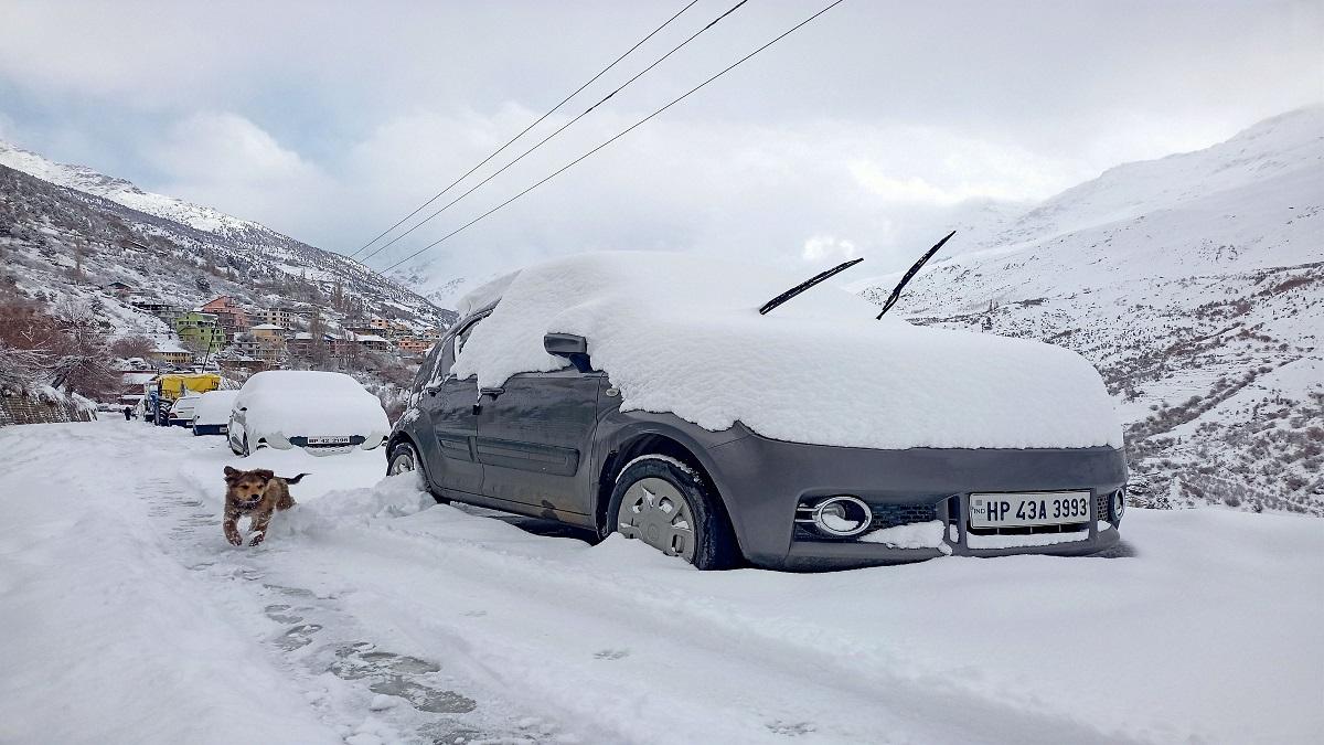 Snowfall at Lahaul Spiti (Photo-PTI)