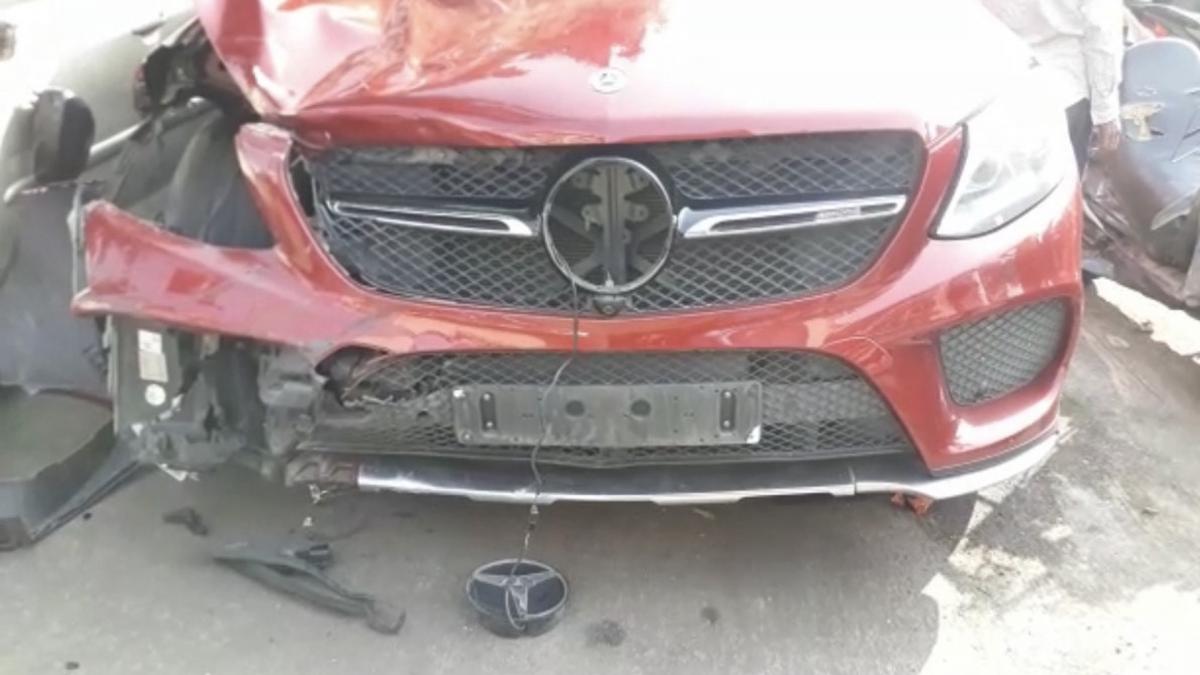 Mercedes car that killed the delivery boy