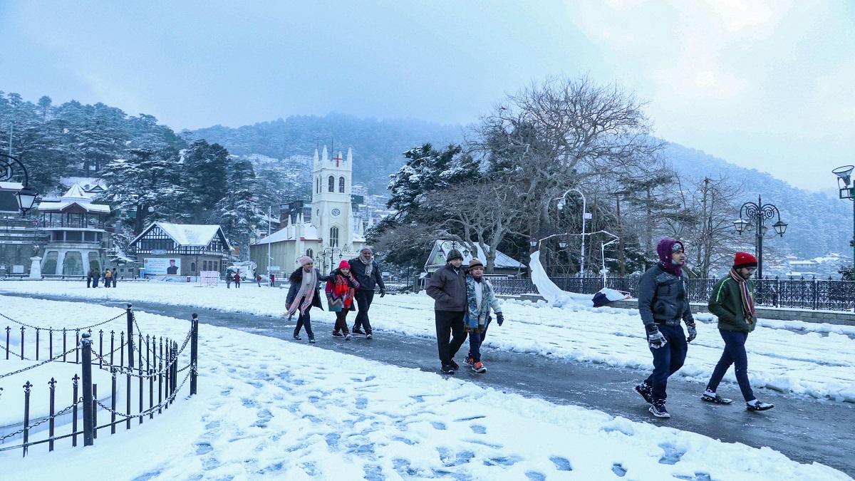 Snowfall in Shimla (Photo-PTI)