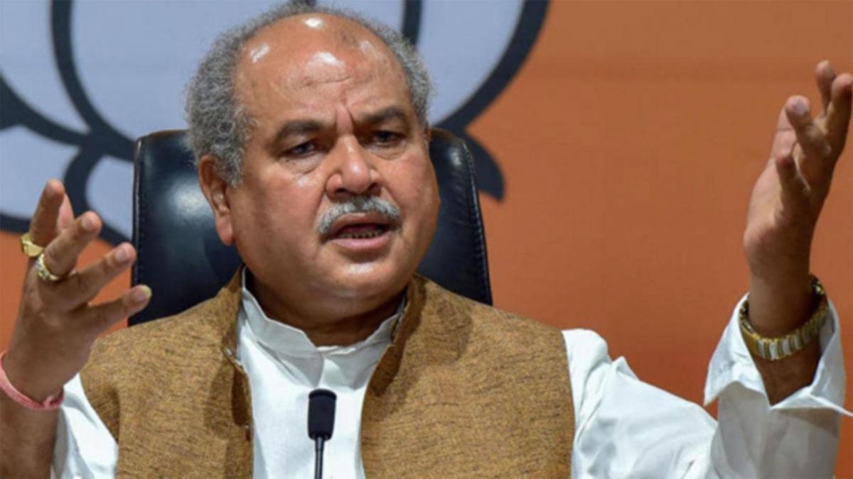 Agricultural minister Narendra Singh Tomar