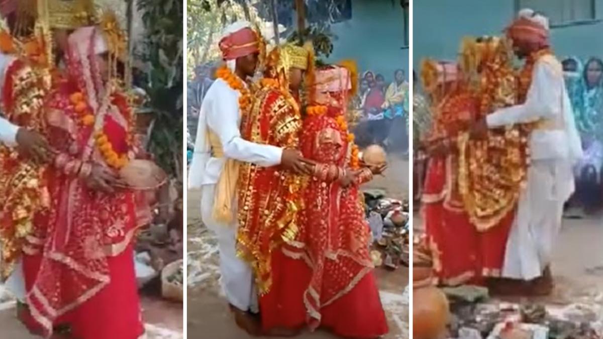 bastar man marries two women together at the same time