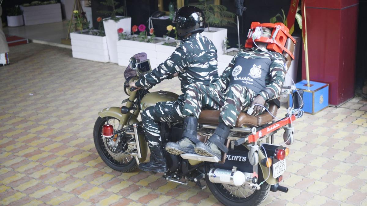 Bike ambulance by DRDO and CRPF 