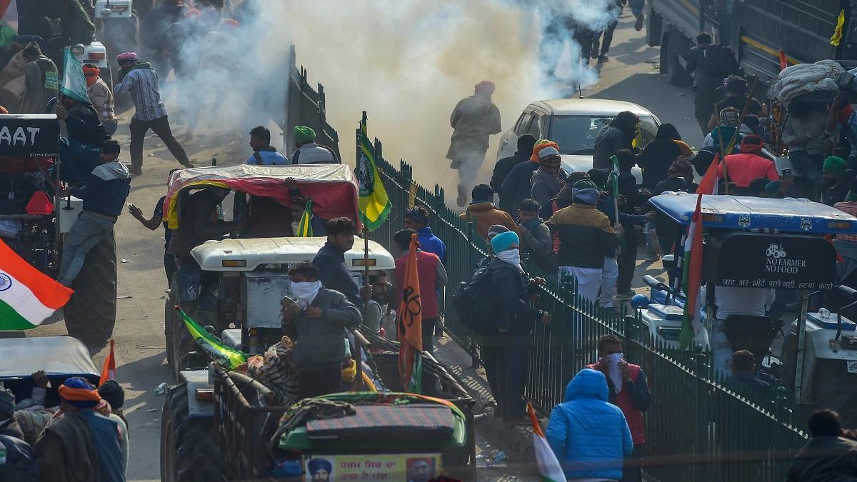 Tractor parade turn violent on 26 January (Photo-PTI)
