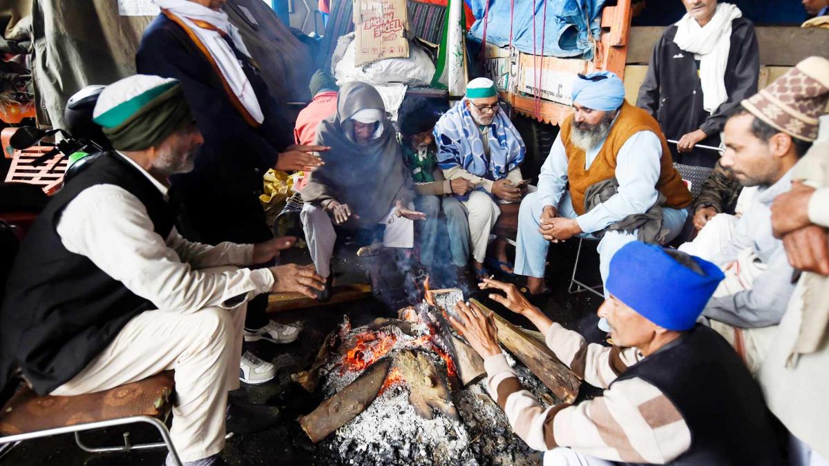 Ghazipur border protester