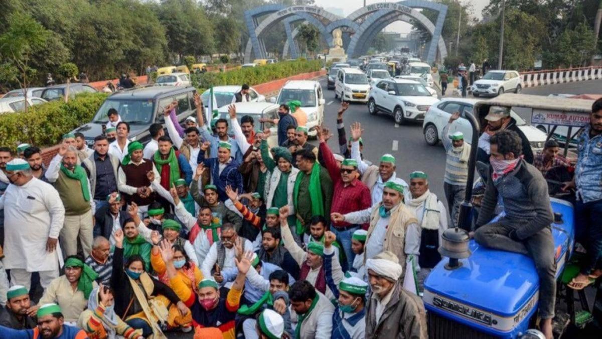 kisan andolan delhi
