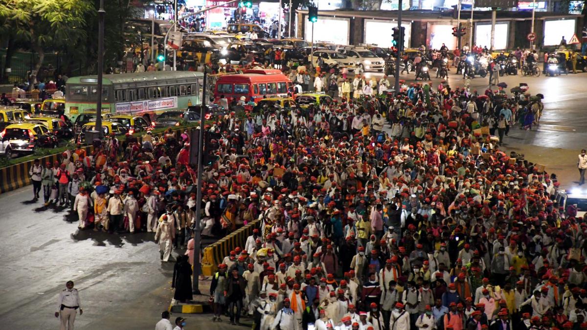 farmers protest in maharashtra