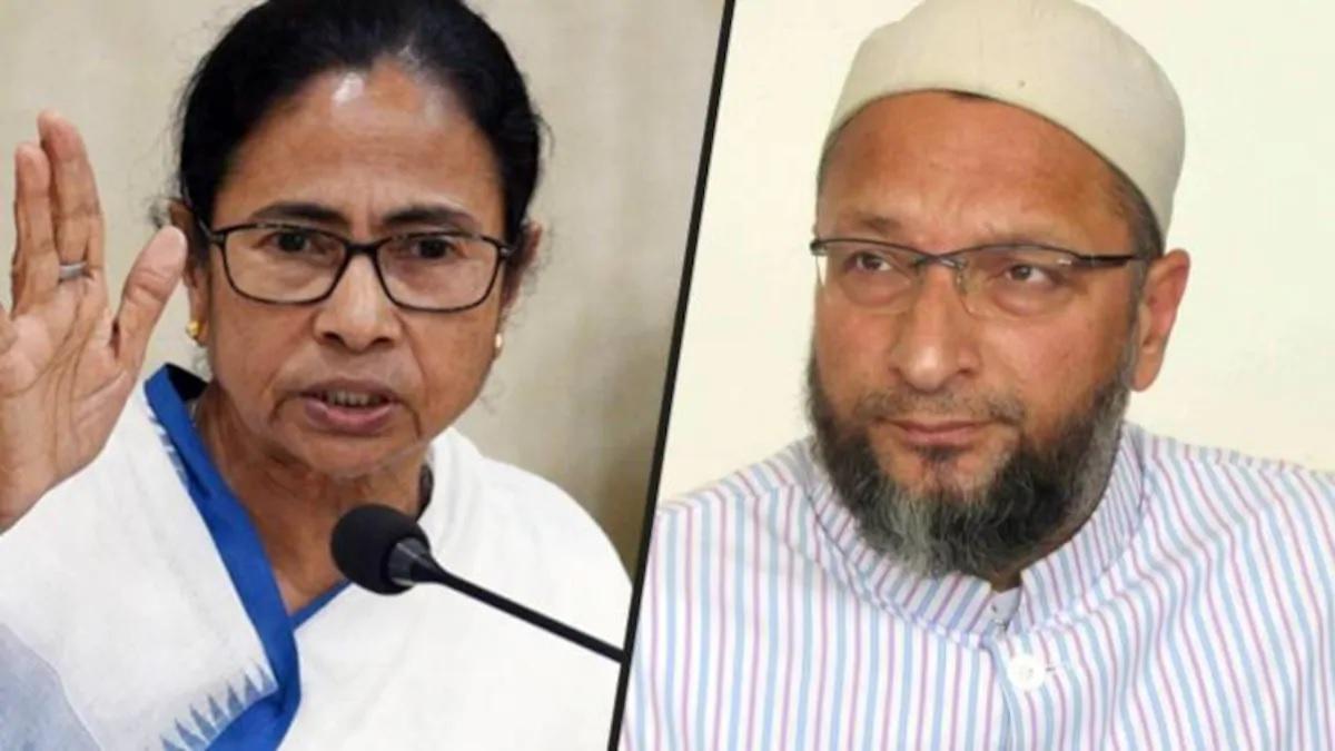 Mamata Banerjee and Asaduddin Owaisi (File Photo-PTI)