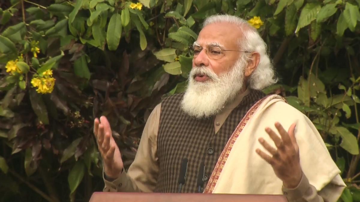 modi talking to kids