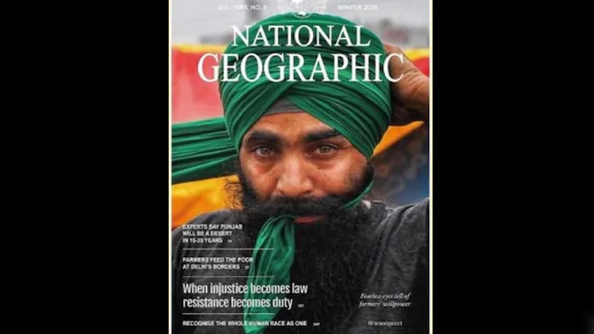 National Geographic cover on farmers protest