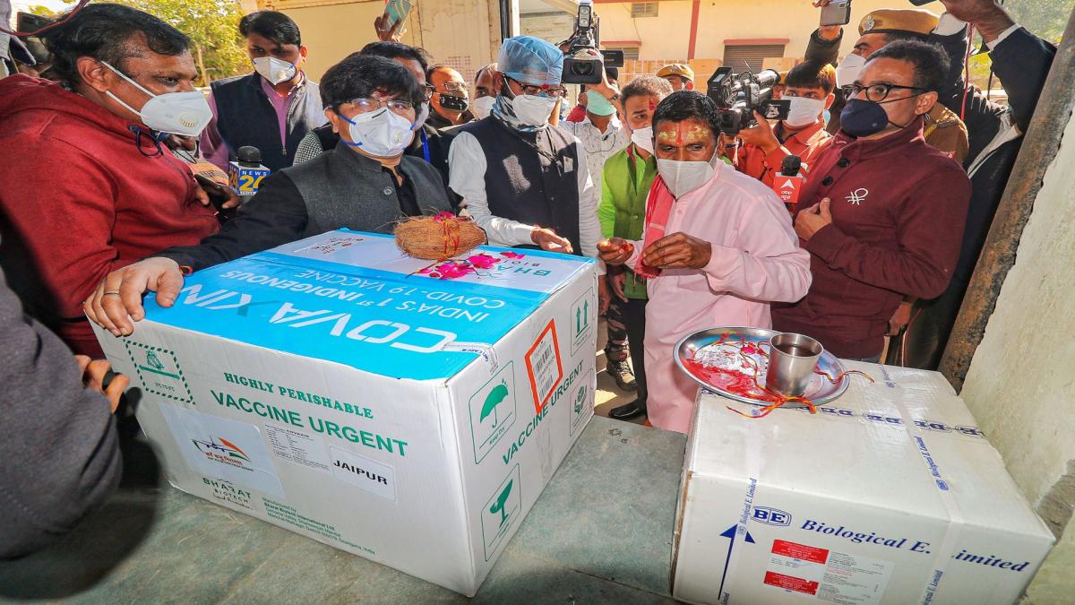 puja of corona vaccine