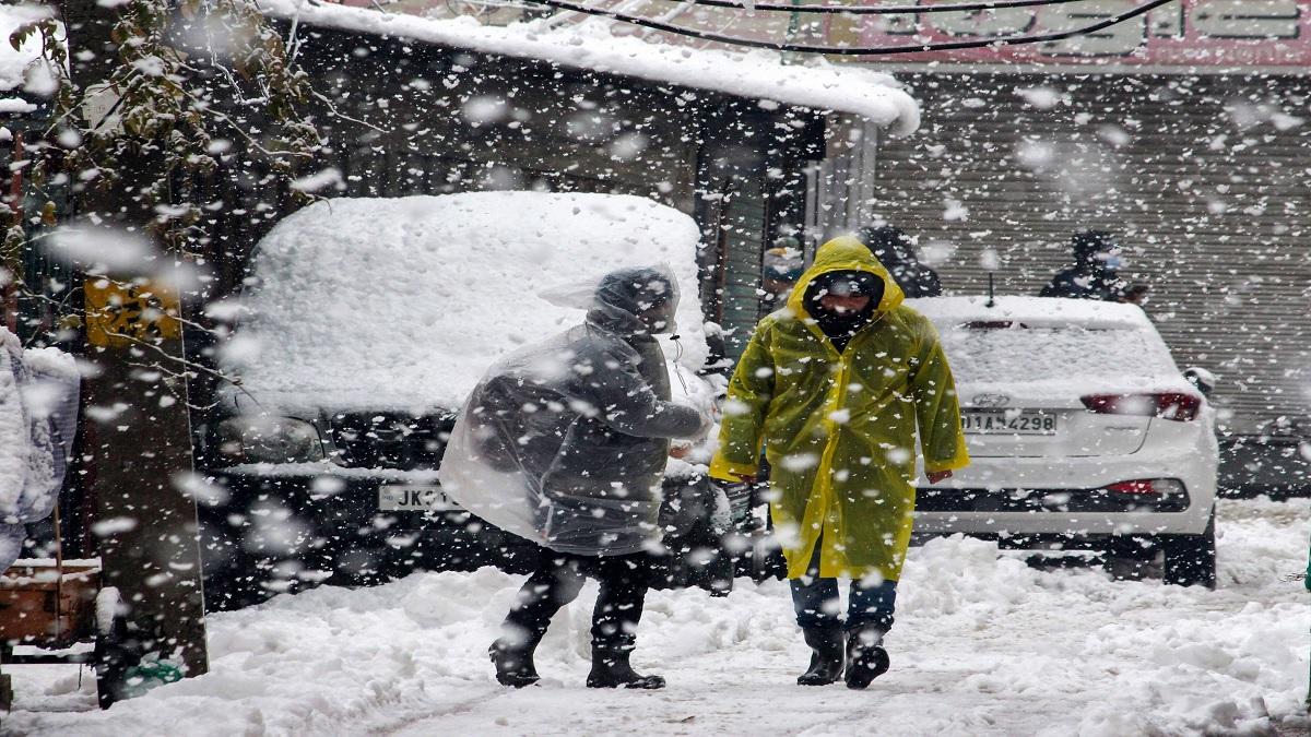 Snowfall in Jammu and Kashmir (Photo-PTI)