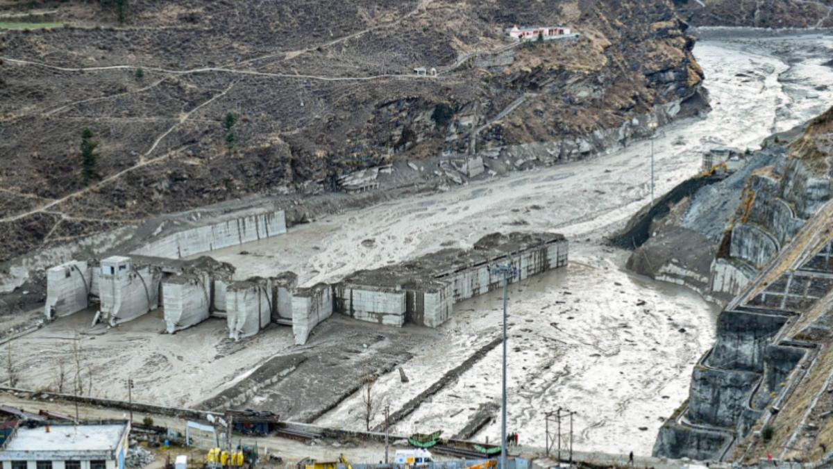 Chamoli, Damaged Tapovan Dam (File-PTI)