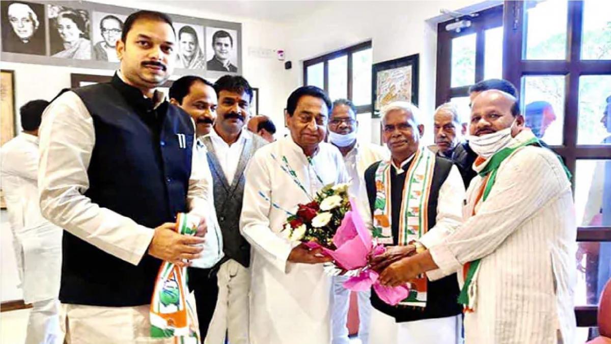 Kamalnath welcomes Babulal Chaurasia