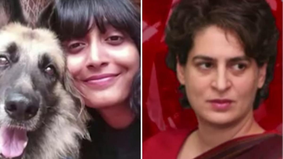 Photo - Disha Ravi/ Priyanka Gandhi