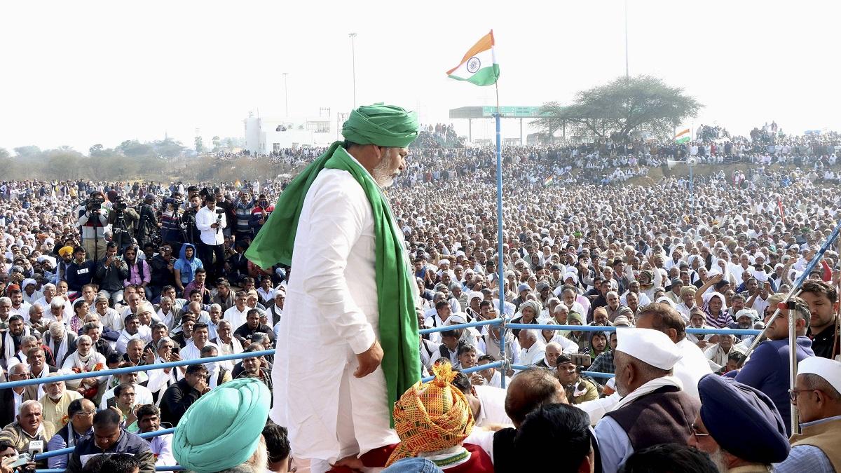 Farmers amid protest against new farm laws (Photo-PTI)
