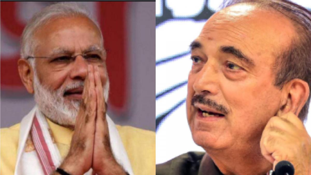 Ghulam Nabi Azad and PM Modi