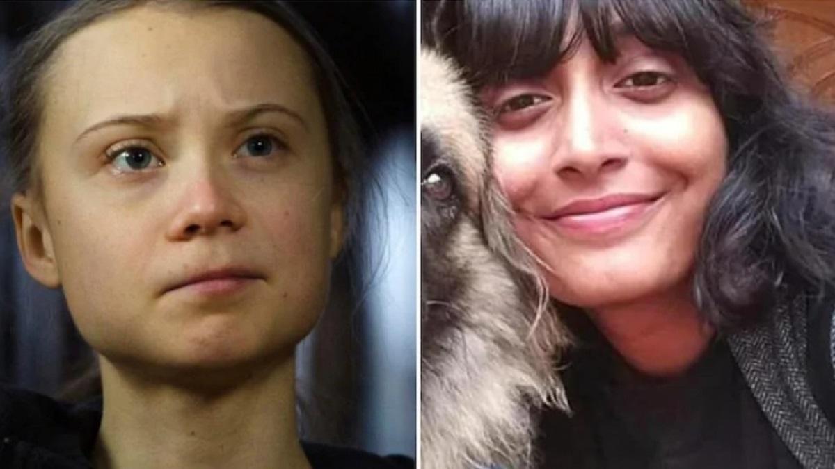 ग्रेटा और दिशा रवि (फाइल फोटो)